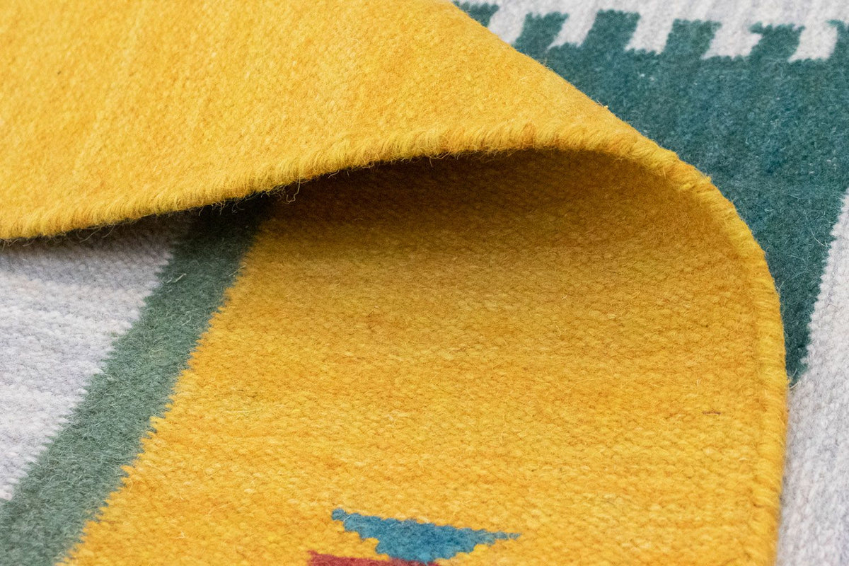 Kelim matta - trendig - 180 x 120 cm - beige