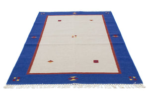 Kelim matta - trendig - 180 x 120 cm - beige