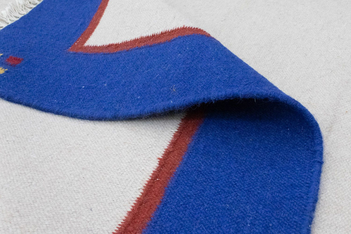 Kelim matta - trendig - 180 x 120 cm - beige