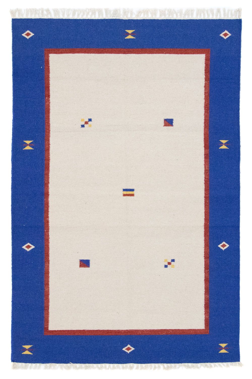 Kelim matta - trendig - 180 x 120 cm - beige