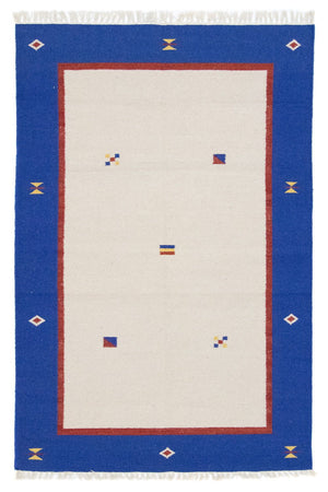 Kelim matta - trendig - 180 x 120 cm - beige