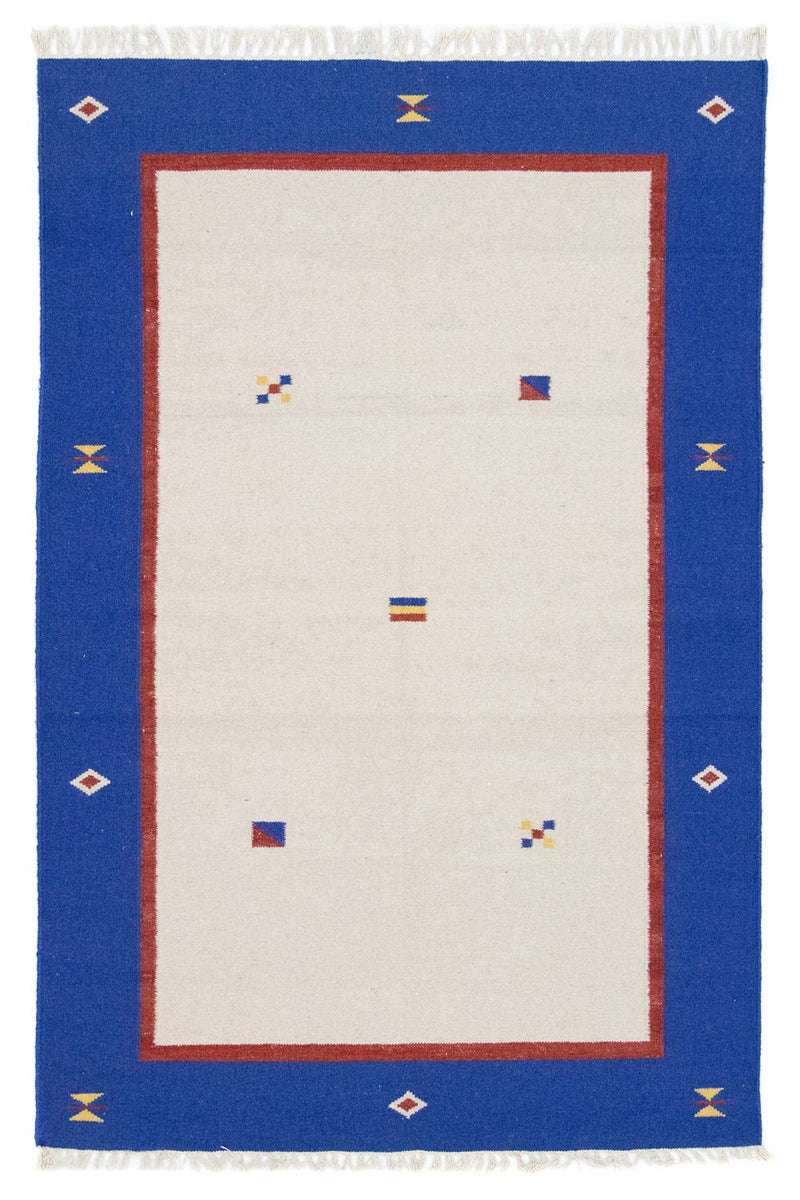 Kelim matta - trendig - 180 x 120 cm - beige