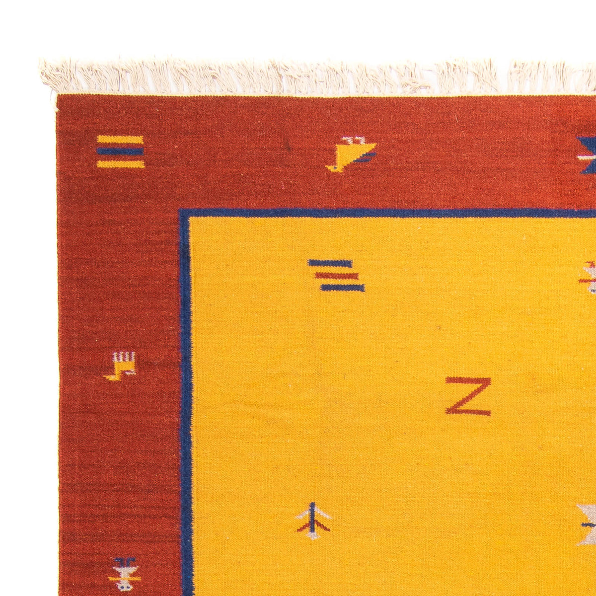 Kelim matta - trendig - 240 x 170 cm - guld