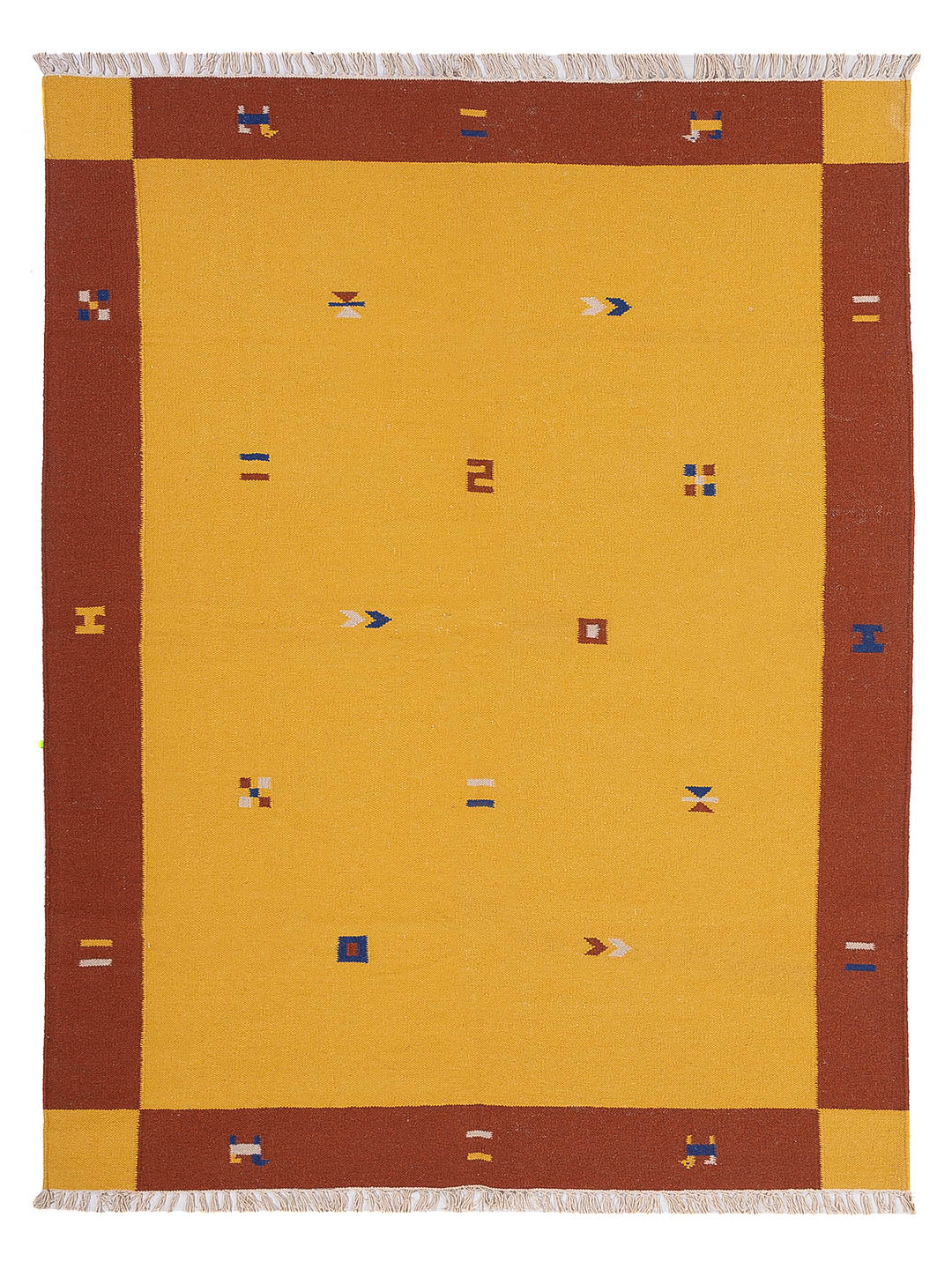 Kelim matta - trendig - 240 x 170 cm - karamell