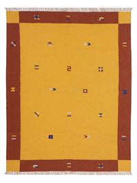 Kelim matta - trendig - 240 x 170 cm - karamell