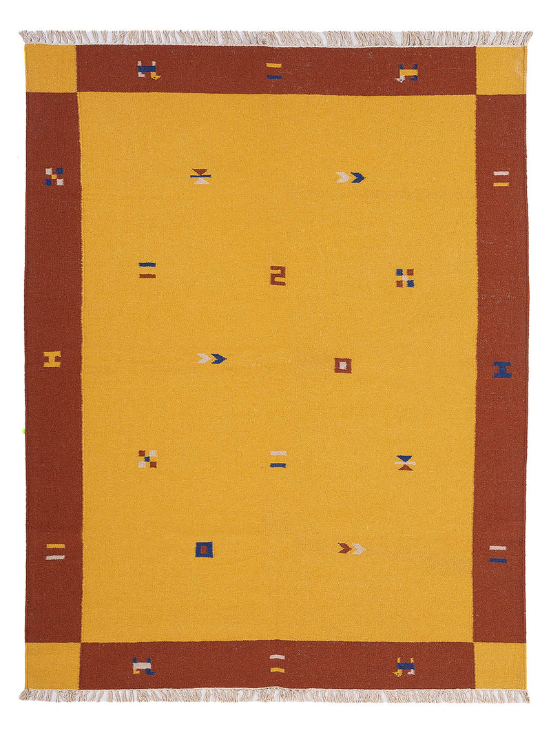 Kelim matta - trendig - 240 x 170 cm - karamell