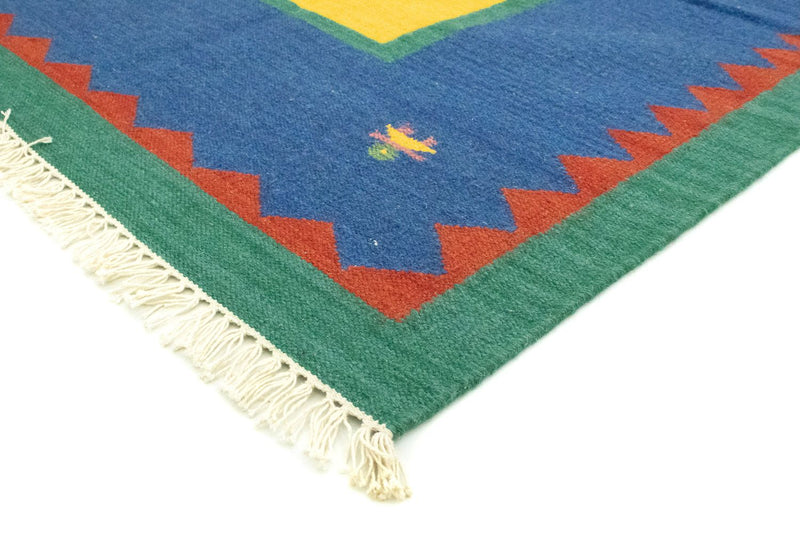 Kelim matta - trendig - 300 x 200 cm - gul