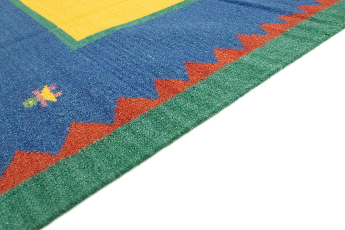 Kelim matta - trendig - 300 x 200 cm - gul