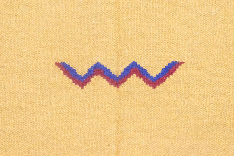 Kelim matta - trendig - 200 x 140 cm - gul