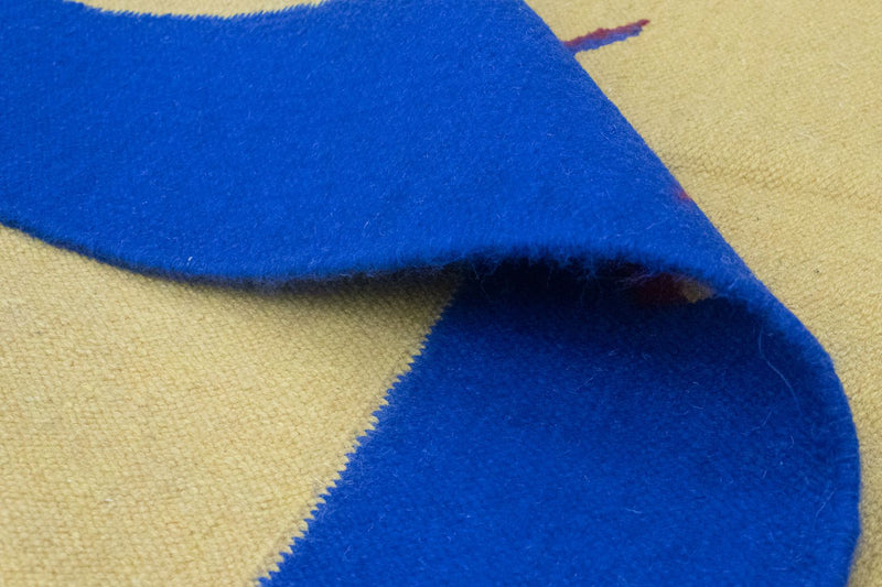 Kelim matta - trendig - 200 x 140 cm - gul