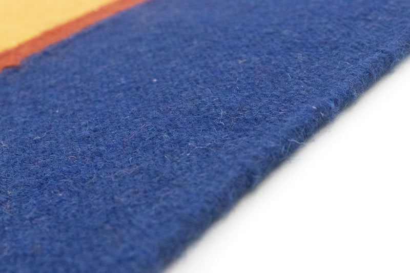 Kelim matta - trendig - 200 x 140 cm - gul