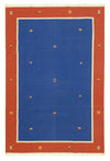 Modern kilim Mattan 200x300cm - Ullmatta - Rektangulär / Blå / 200 x 300 cm Rektangulär