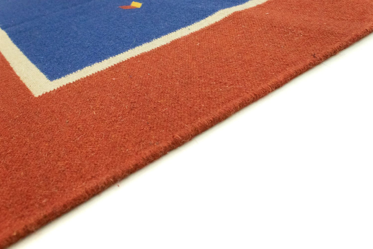 Kelim matta - trendig - 300 x 200 cm - blå