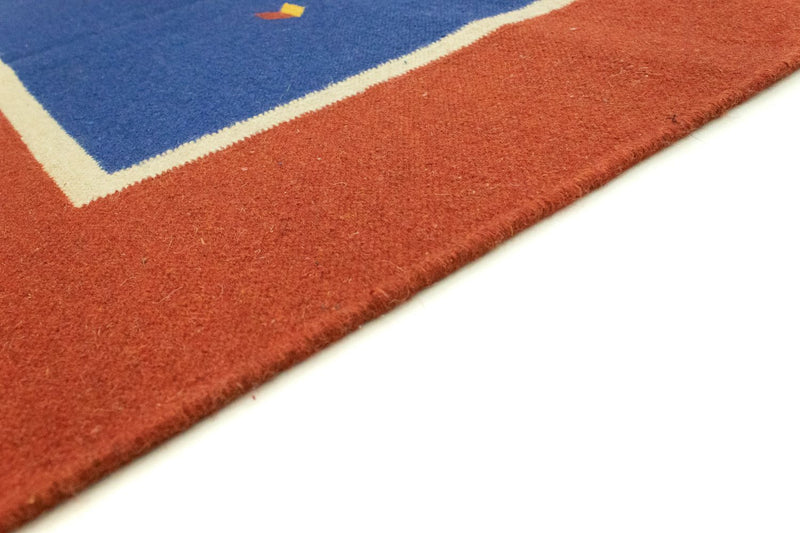 Kelim matta - trendig - 300 x 200 cm - blå