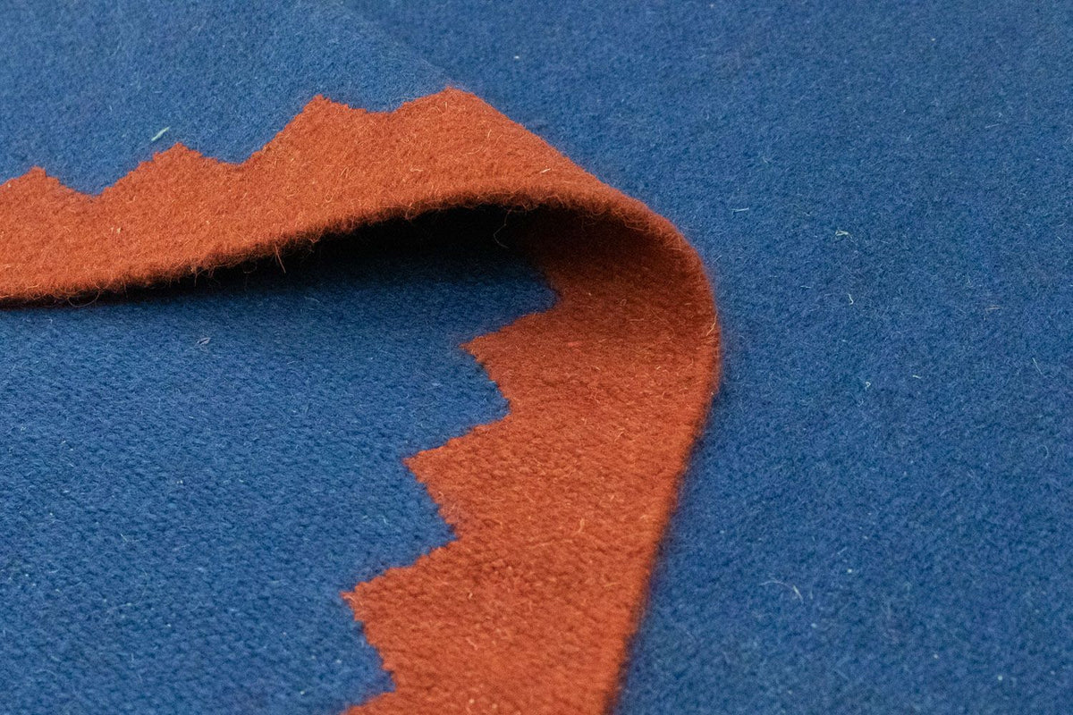 Kelim matta - trendig - 180 x 120 cm - blå