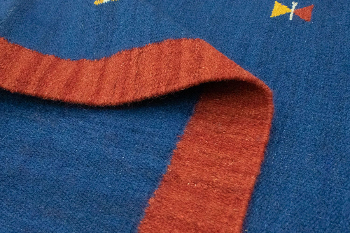 Kelim matta - trendig - 180 x 120 cm - blå