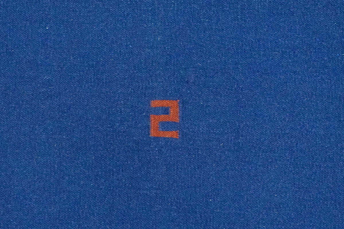 Kelim matta - trendig - 180 x 120 cm - blå