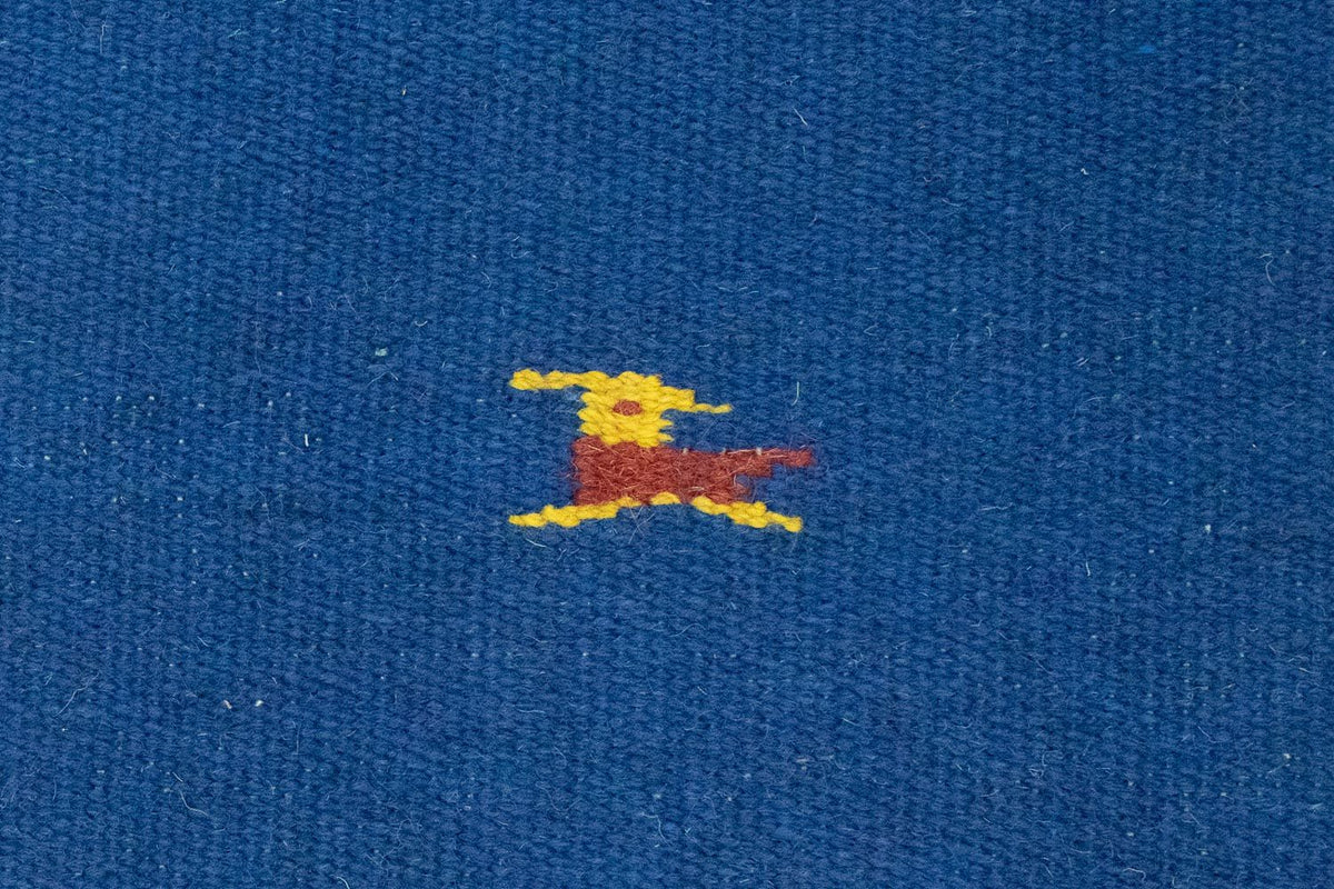 Kelim matta - trendig - 180 x 120 cm - blå