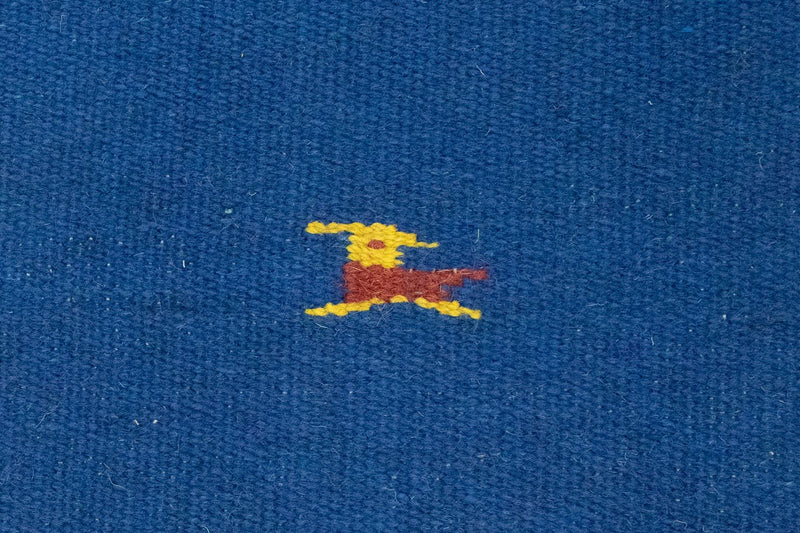 Kelim matta - trendig - 180 x 120 cm - blå