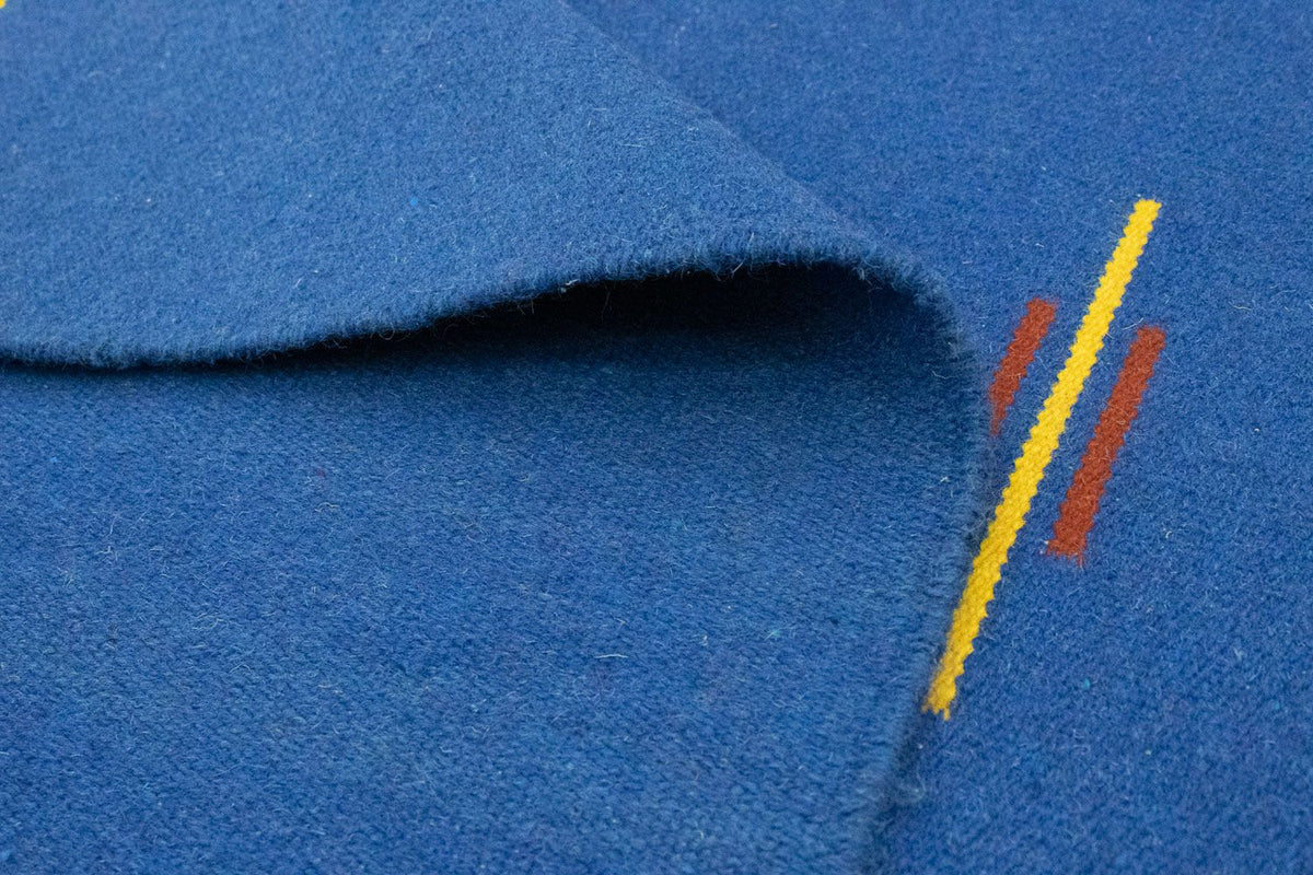 Kelim matta - trendig - 180 x 120 cm - blå