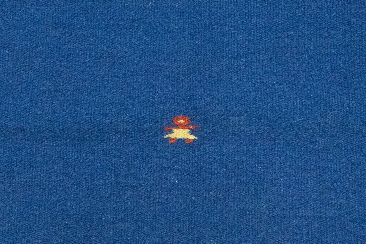 Kelim matta - trendig - 180 x 120 cm - blå