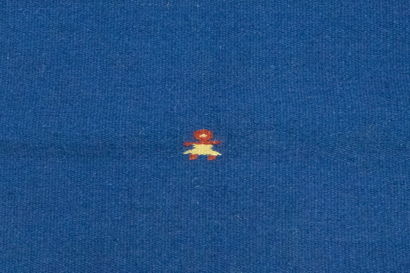 Kelim matta - trendig - 180 x 120 cm - blå