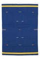 Kelim matta - trendig - 180 x 120 cm - blå