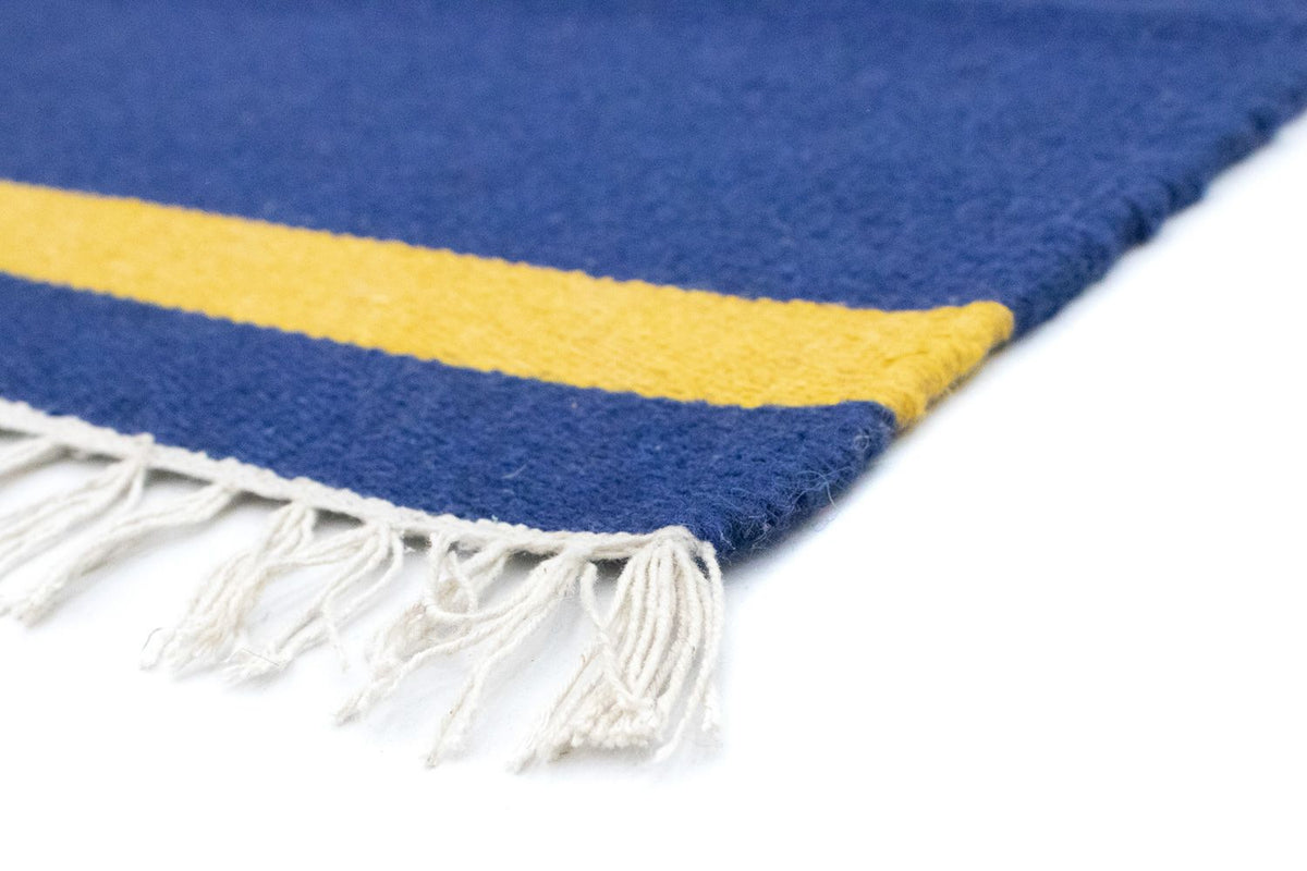 Kelim matta - trendig - 180 x 120 cm - blå