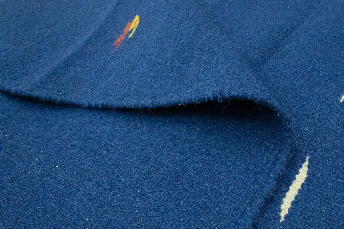 Kelim matta - trendig - 180 x 120 cm - blå