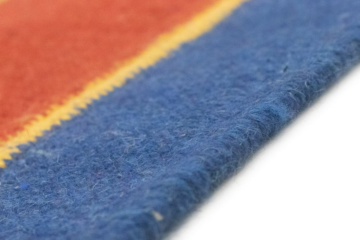 Kelim matta - trendig - 200 x 140 cm - blå