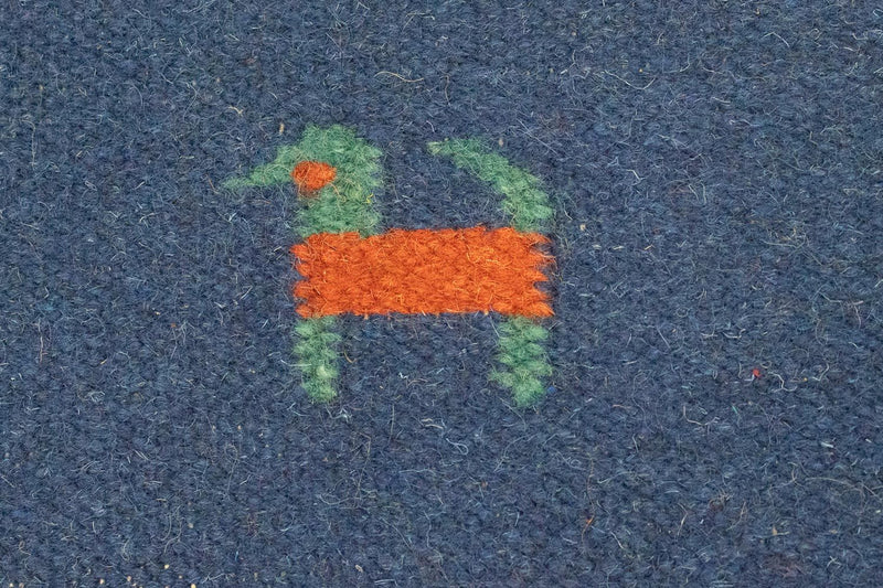 Kelim matta - trendig - 200 x 140 cm - blå