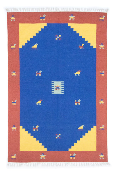 Modern kilim Mattan 140x200cm - Ullmatta