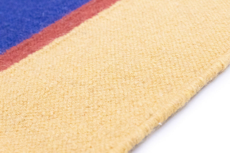 Kelim matta - trendig - 200 x 140 cm - blå