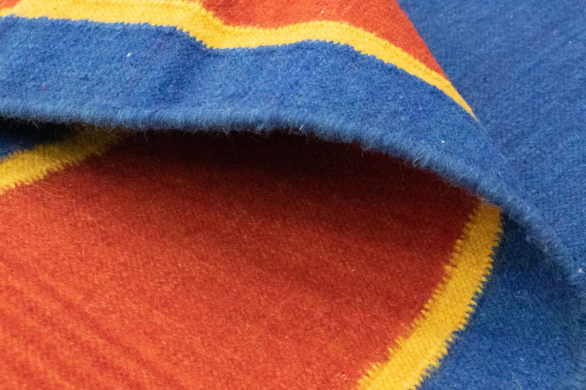 Kelim matta - trendig - 300 x 200 cm - blå