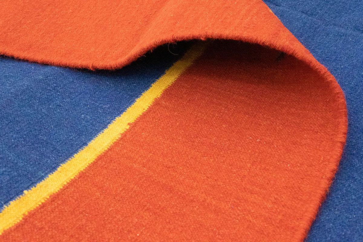 Kelim matta - trendig - 300 x 200 cm - blå