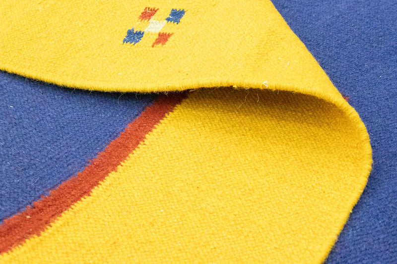 Kelim matta - trendig - 300 x 200 cm - blå