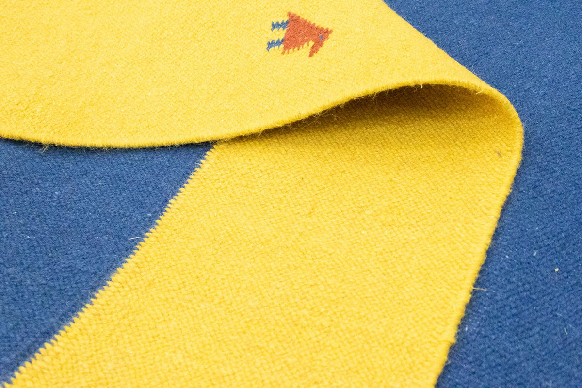 Kelim matta - trendig - 300 x 200 cm - blå