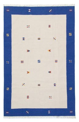 Kelim matta - trendig - 300 x 200 cm - beige