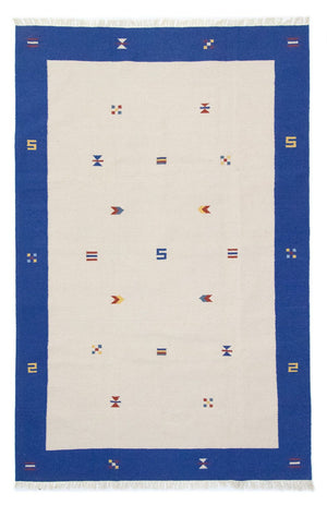 Kelim matta - trendig - 300 x 200 cm - beige