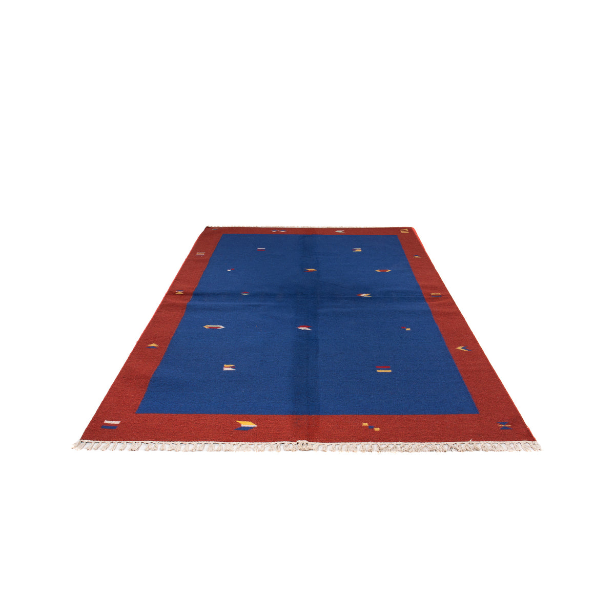 Kelim matta - trendig - 240 x 170 cm - mörkblå