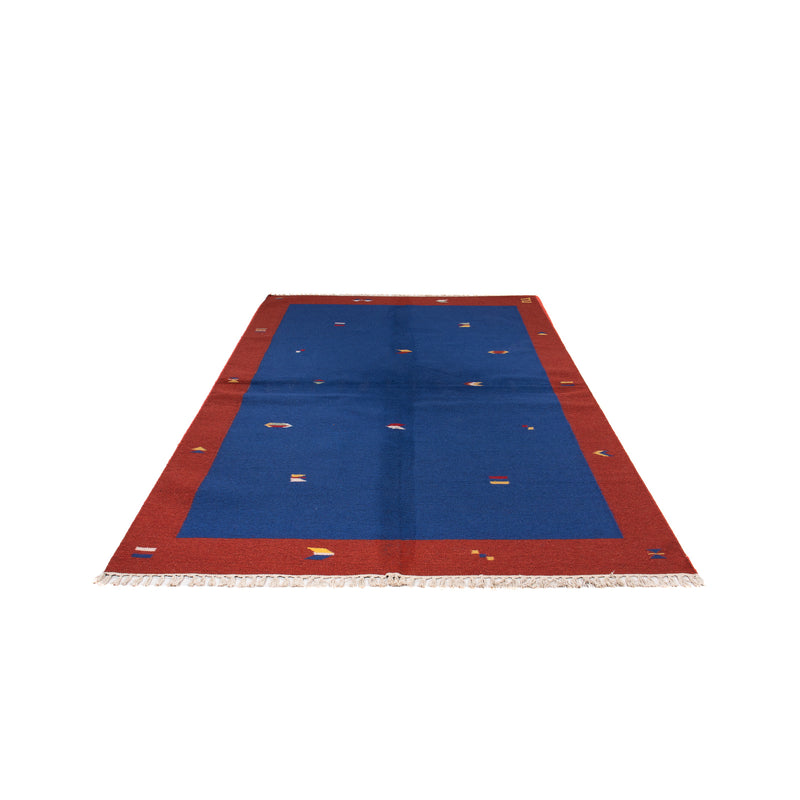 Kelim matta - trendig - 240 x 170 cm - mörkblå