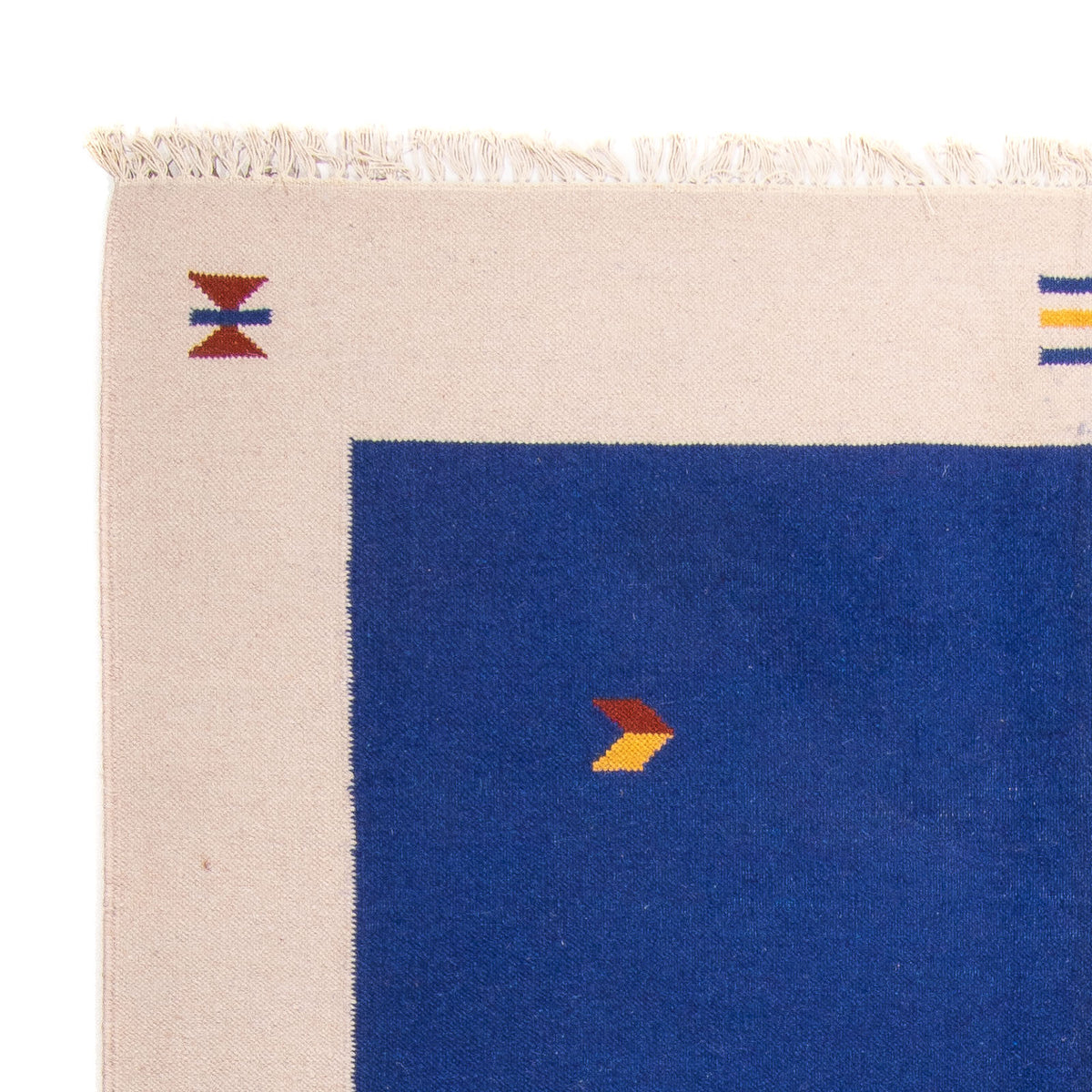 Kelim matta - trendig - 240 x 170 cm - mörkblå