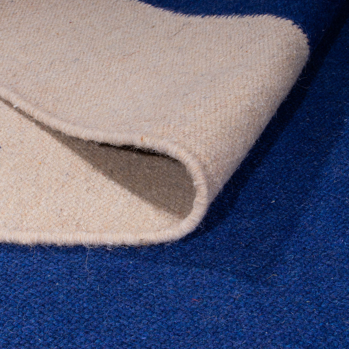 Kelim matta - trendig - 240 x 170 cm - mörkblå