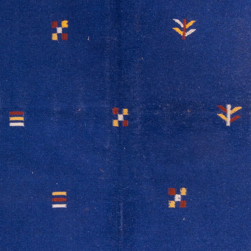 Kelim matta - trendig - 240 x 170 cm - mörkblå