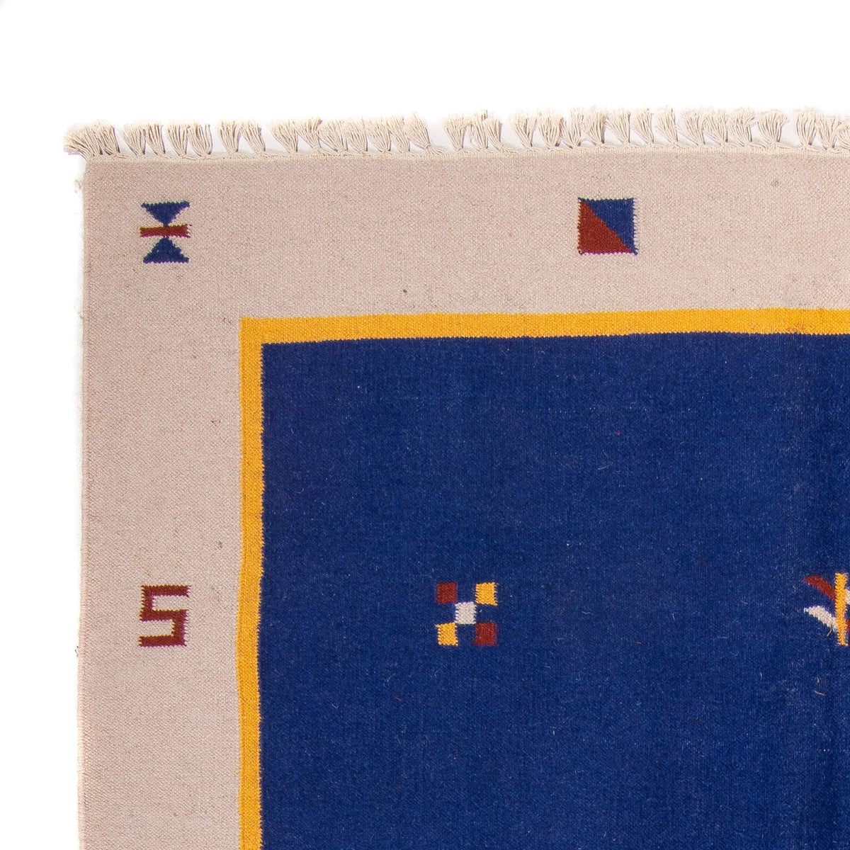 Kelim matta - trendig - 240 x 170 cm - mörkblå