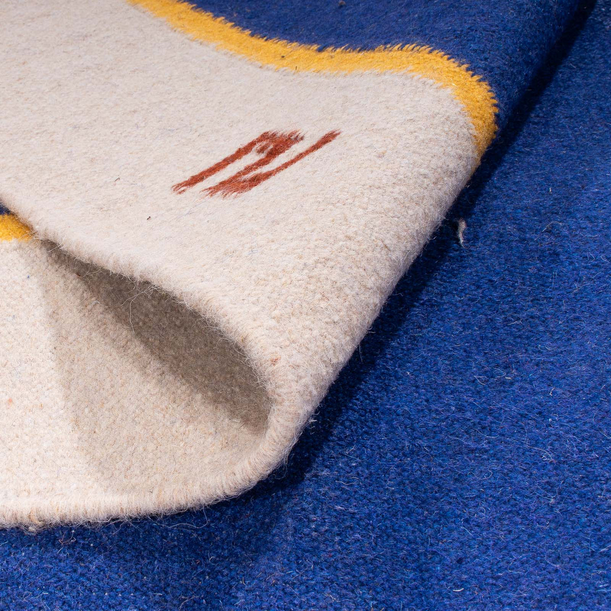 Kelim matta - trendig - 240 x 170 cm - mörkblå