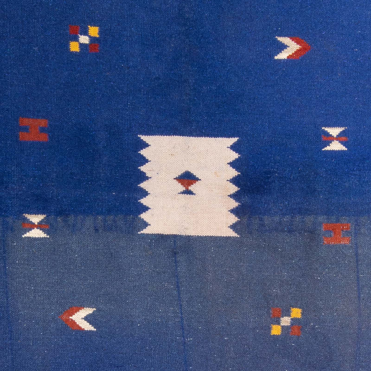 Kelim matta - trendig - 240 x 170 cm - mörkblå