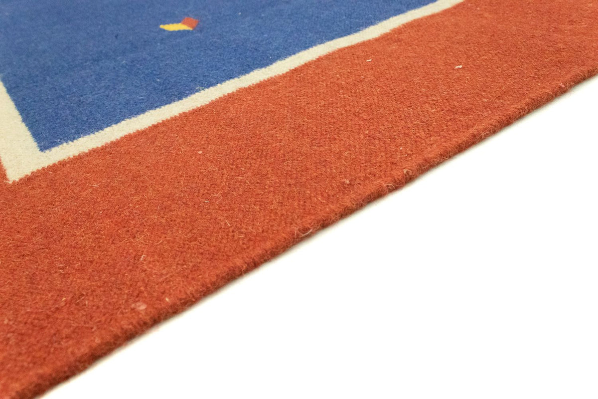 Kelim matta - trendig - 300 x 200 cm - blå