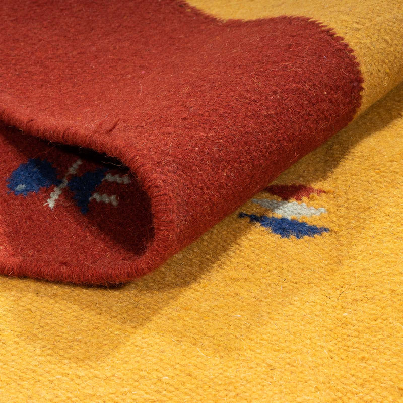 Kelim matta - trendig - 240 x 170 cm - guld