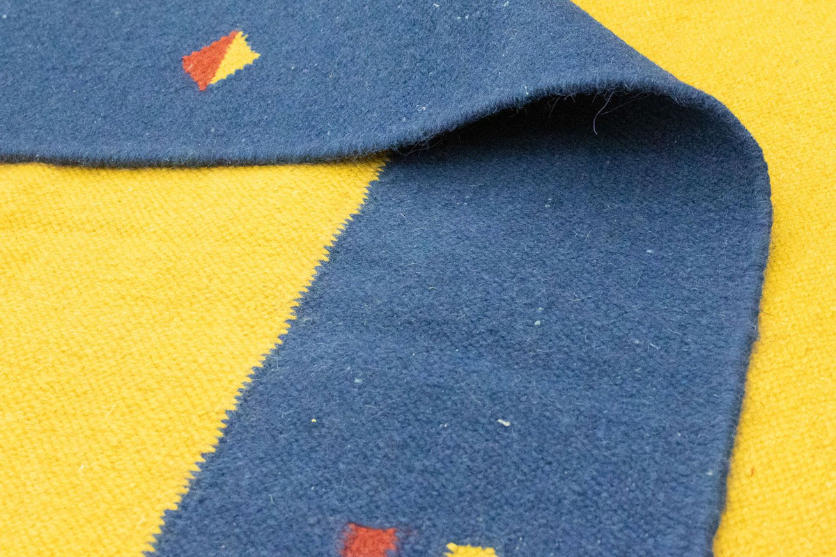 Kelim matta - trendig - 300 x 200 cm - gul